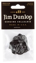 Медіатори Dunlop 483P02MD Genuine Celluloid Black Pearloid Medium Player's Pack (12 шт.)