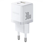 Зарядное устройство Baseus Palm Fast Charger Type-C+USB 30W white