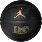 Баскетбольний м'яч JORDAN LEGACY 2.0 8P DEFLATED BLACK/BLACK/BLACK/METALLIC GOLD 07