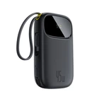 Павербанк 10000mAh 45W Baseus EnerFill FC31 QPow 3 (E0028C00) УМБ с быстрой зарядкой, LED-дисплеем, 2 встроенными кабелями Type-C/Lightning и портами USB/Type-C Портативный внешний аккумулятор для телефона/ноутбука, Черный