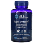 Жирные кислоты Life Extension Супер Омега-3 Omega Foundations Super Omega-3 120 Желатинових Капсул