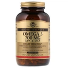 Жирные кислоты Solgar Омега-3 ЭПК и ДГК Double Strength 700 мг 120 желатиновых капсул