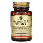 Вітаміни Solgar Вітамін B12 Vitamin B12 500 мкг 100 таблеток