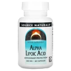 Натуральная добавка Source Naturals Alpha Lipoic Acid 300 мг