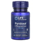 Піридоксаль 5'-фосфат, Вітамін B6, 100 мг, Pyridoxal 5'-Phosphate Caps, Life Extension, 60 вегетаріанських капсул