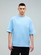 Футболка хлопковая оверсайз мужская Ray U0104M-Sky Blue L-XL Голубая (RAY2000000026985)