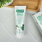Зубна паста GUM BIO Fresh Mint з алое вера (фтор 1450 ppm, свіжий м’ятний смак) 75 мл — органічний догляд та захист зубів і ясен