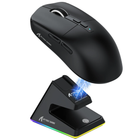 Бездротова акумуляторна миша, Attack Shark X6, PixArt PAW3395, 26000DPI Black, WIRED+2.4G+BT5.2