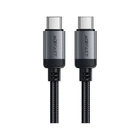 Дата кабель USB-C to USB-C 1.2m 3A aluminum alloy C20-03 Black Acefast (6974316283775)