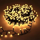 Светодиодная гирлянда Crown 480 LED 10 м 220 В Тёплый Белый (WLS-QX-DC2164W10)