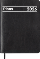 Ежедневник датированный 2026 (A5, гибкая обложка, черный) Buromax Memory BM.21151-01