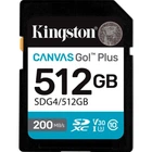 Карта памяти Kingston SDXC (UHS-1 U3) Canvas Go! Plus 512Gb class 10 A2 V30 (R200MB/s, W160MB/s) (SDG4/512GB)