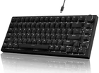 Механическая клавиатура Ajazz AK820 Black, компактная TKL (80%), подсветка, проводная, USB‑C, антигостинг