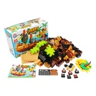 Дитячий розвиваючий конструктор ТехноК Pirate island 2642TXK 170 деталей Різнокольоровий