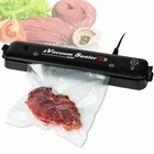Вакуумний пакувальник продуктів Vacuum Sealer кухонний вакууматор для дому прилад для вакуумного пакування їжі Чорний