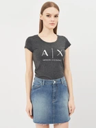 Футболка хлопковая женская Armani Exchange 10522.1 L Темно-серая