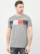 Футболка хлопковая длинная мужская Tommy Hilfiger 10493.3 S Серая