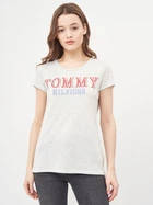 Футболка хлопковая женская Tommy Hilfiger 10306.2 L Светло-серая