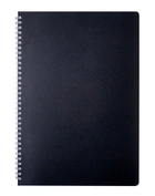Записна книга блокнот Buromax CLASSIC A4 80 л клітка на пружині чорний (BM.2446-001)