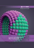 Записная книга блокнот Buromax SPHERE A4 80 л клетка (BM.24452101-07)