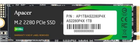 SSD M.2 накопичувач Apacer AS2280P4U 1TB (AP1TBAS2280P4U-1)