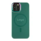 Чохол AG-Glass Chrome Camera with Magsafe для iPhone 12/12 Pro Колір Green