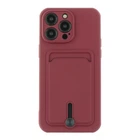 Чохол TPU Colorfull Pocket Card для iPhone 14 Pro Max Колір Maroon