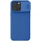 Карбоновая накладка Nillkin CamShield Pro для Apple iPhone 15 Pro (6.1") Blue