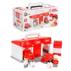 Гараж 1867 "Technok Toys" "Почта", 2 машинки, запускатель, 2 игровые фигурки
