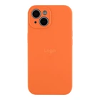 Чохол Silicone Case Full Size with Frame для iPhone 15 Колір 72.Kumquat