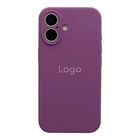 Чохол Silicone Case Full Size with Frame для iPhone 16 Колір 43.Grape