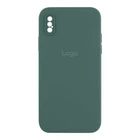 Чохол Silicone Case Square Full Camera для iPhone Xs Max Колір 55.Pine Green