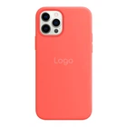 Чохол Silicone Case with MagSafe для iPhone 12 Pro Max Колір Pink Citrus
