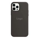 Чохол Silicone Case with MagSafe для iPhone 12 Pro Max Колір Black