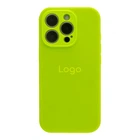 Чохол Silicone Case Full Size with Frame для iPhone 16 Pro Max Колір 40.Shiny Green