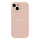 Чохол Silicone Case Full Size with Frame для iPhone 15 Колір 19.Pink Sand
