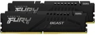 Модуль памяти Kingston Fury DDR5 16GB (2x8) 5600MHz Beast Black EXPO (KF556C36BBEK2-16)
