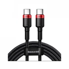 Дата кабель USB-C to USB-C 2.0m PD2.0 100W (20V/5A) red+black Baseus (CATKLF-AL91) (323854)