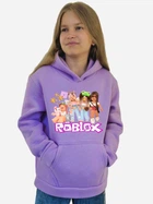 Підліткове тепле худі для дівчинки Спиногриз Roblox дівчатка з зірочками 10-00716 152 см Лілове (ROZ6501019497)