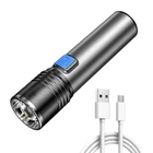 Фонарь ручной аккумуляторный с зумом BL K31 USB CHARGE компактный в карман для дома дачи похода отдыха туризма кемпинга металлический