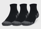 Шкарпетки UA Performance Cotton 3p Qtr чорний Уні LG 1379528-001 M