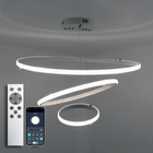 Светильник LED подвесной LUMINARIA JULIE CRYSTAL 75W 3R WHITE с пультом