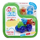 Детский сенсорный конструктор "Красный трактор" Jelly Blox 932945, 12 деталей