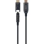 Кабель мультимедийный HDMI M to HDMI M 30.0m V2.0 AOC 4K60Hz gold Cablexpert (CCBP-HDMID-AOC-30M)