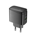 Сетевого зарядного пристрою HOCO CS63A Bright PD65W (1A1C) charger (EU) Black (6942007638470)