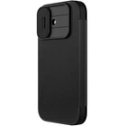 Кожаный чехол-книжка Nillkin Qin Pro Camshield для Apple iPhone 17 (6.3") (Black) (237837)