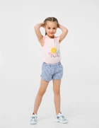 Майка для дівчинки SMIL 110654 Персиковий р.74