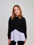 Свитшот для девочки SMIL 116643 Черный р.134
