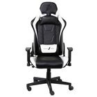 Игровое кресло 1stPlayer FK2 Black White (FK2-BKWH)