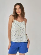 Пижама (майка + шорты) женская из вискозы BARWA garments 0340/313 M Синяя (2113403132211)